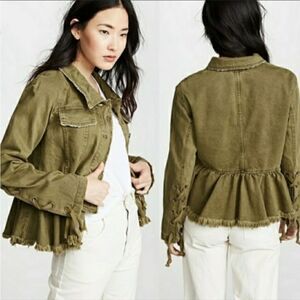 Free People military peplum jacket style WILLOW